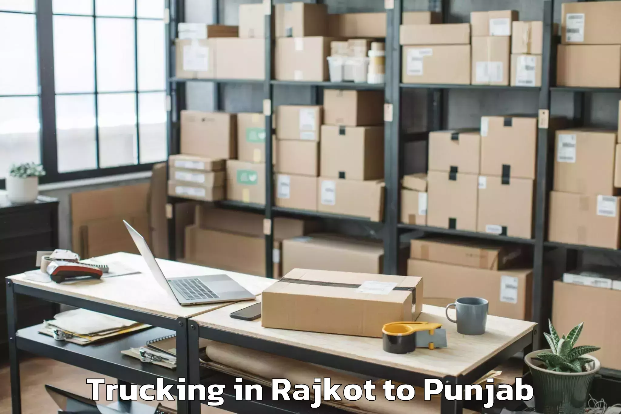 Quality Rajkot to Rupnagar Trucking